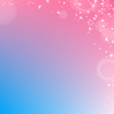 Düşen kalpler Sevgiliye arka plan soyut sağ üst köşede renk geçiş arka plan