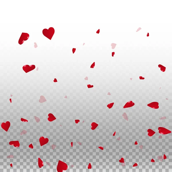 透過的なグリッド明るい背景の 3 d 心の 3 d 心バレンタイン背景下部のグラデーション — ストックベクタ