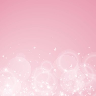 Sabit kalpler Sevgililer arka plan dağılım alt degrade pembe arka plan düşüyor kalpleri üzerinde