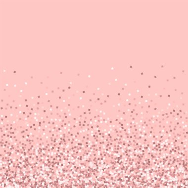 Pembe altın glitter dağılım alt gradyan pembe üzerinde pembe altın glitter ile ilginç arka plan