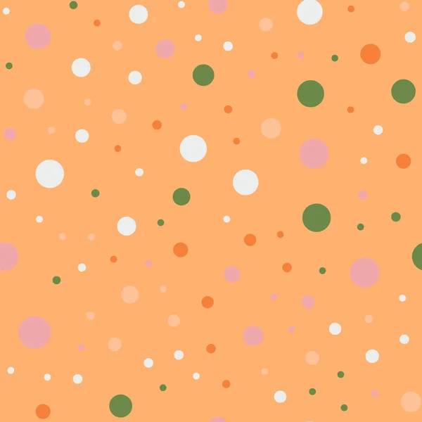 Bunte Tupfen nahtloses Muster auf hellen 14 Hintergrund entzückende klassische bunte Tupfen — Stockvektor