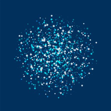 Derin mavi arka plan serin vektör üzerinde şaşırtıcı yağan kar ile şaşırtıcı yağan kar Küre