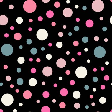 Renkli lekeli seamless modeli siyah 8 arka plan muhteşem klasik renkli lekeli