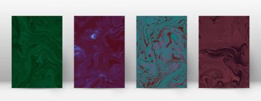 Arka kapak Modern tasarım şablonu çok güzel suminagashi mermer minimalist hipster el ilanı