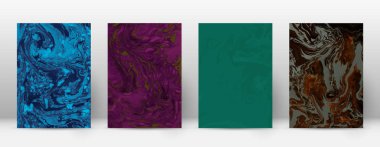 Arka kapak Modern tasarım şablonu takdire suminagashi mermer minimalist hipster el ilanı