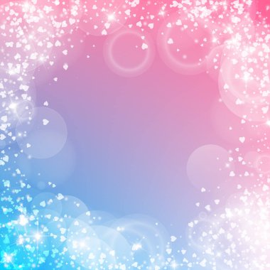 Sabit kalpler Sevgililer arka plan renk geçişini rasgele çerçeve yuvarlak arka plan düşüyor