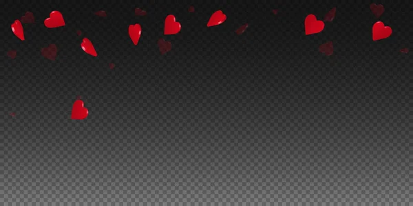 3d сердца валентинки фоне проливной дождь на прозрачную сетку темный фон 3d сердца — стоковый вектор
