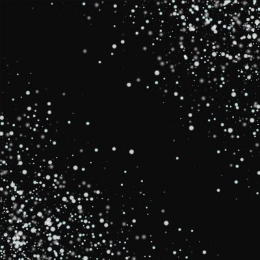 Şaşırtıcı düşen kar soyut kaotik karmaşa ile siyah arka planda nefis şaşırtıcı yağan kar