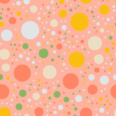 Parlak 5 renkli lekeli Dikişsiz desen arka plan çarpıcı klasik renkli lekeli