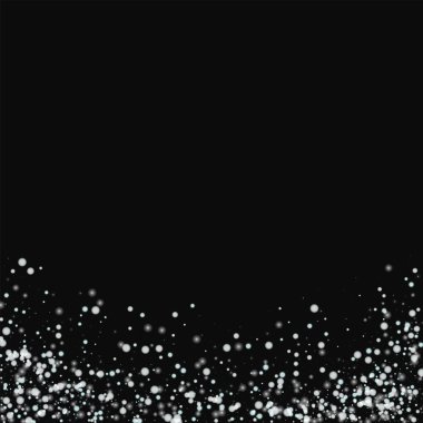 Siyah arka planda Mesmeric vektör şaşırtıcı yağan kar ile şaşırtıcı düşen kar soyut alt