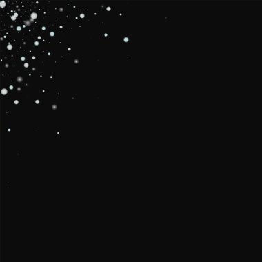 Güzel düşen kar sol sağ köşede güzel yağan kar ile siyah arka plan memnuniyet