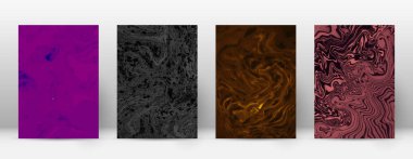 Kapak Modern tasarım şablonu gerçek suminagashi mermer minimalist hipster el ilanı soyut