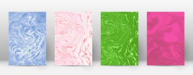 Kapak Modern tasarım şablonu gerçek suminagashi mermer minimalist hipster el ilanı soyut