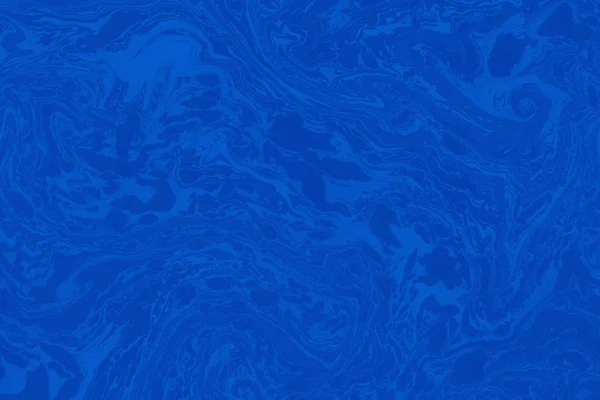 Suminagashi patroon marmer hand geschilderd met blauwe inkt digitale papier 1042 uitgevoerd in traditionele — Stockfoto