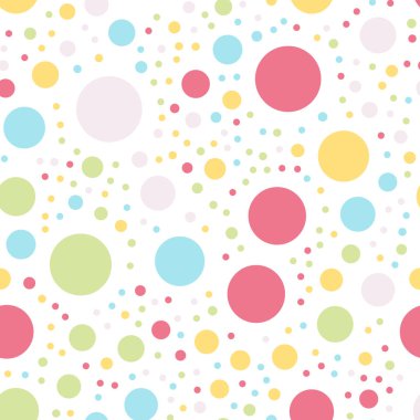 Renkli lekeli Dikişsiz desen beyaz 4 üzerinde arka plan manyetik klasik renkli lekeli