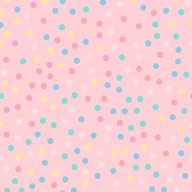 Renkli lekeli seamless modeli üzerinde parlak 9 arka plan nefes kesen klasik renkli polka