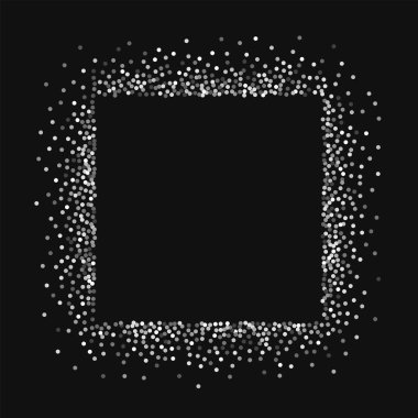 Altın glitter kare yuvarlak altın Sim siyah arka planda manyetik ile mess soyut