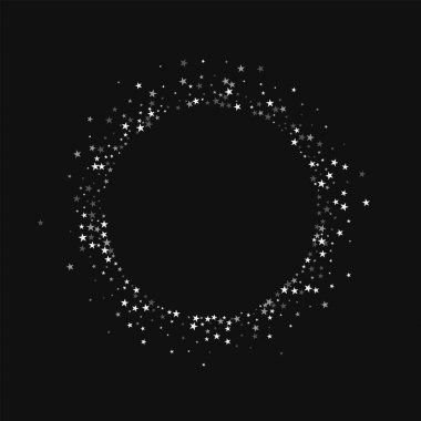 Siyah arka planda harika inanılmaz düşüyor yıldız şekli şaşırtıcı sabit yıldızlar küçük yuvarlak