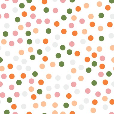 Renkli lekeli Dikişsiz desen beyaz 14 üzerinde arka plan hoş klasik renkli lekeli