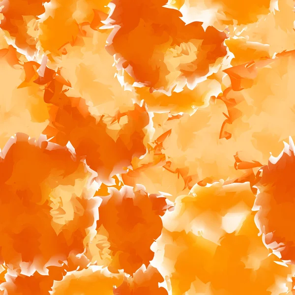 Orange sömlös akvarell textur bakgrund Charming abstrakt orange sömlös akvarell textur — Stock vektor