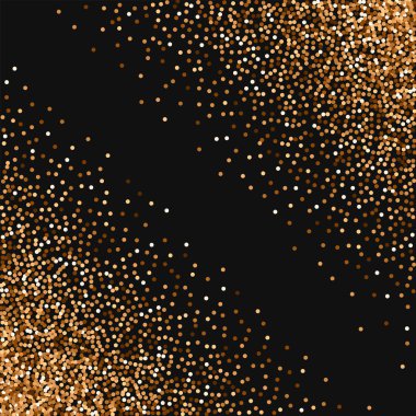 Kırmızı yuvarlak altın glitter soyut kaotik karmaşa ile siyah zemin üzerine kırmızı yuvarlak altın glitter