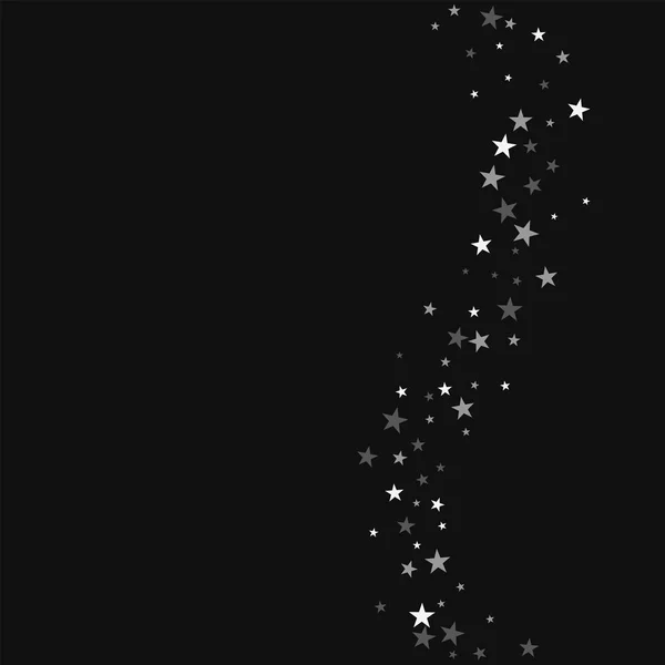 Random falling stars Right wave with random falling stars on black background Gorgeous Vector