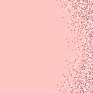 Pembe altın parlak pembe arka plan alışılmadık vektör üzerinde pembe altın glitter soyut sağ kenarlık
