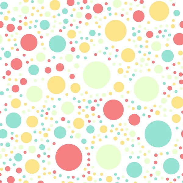 Barevné puntíky vzor bezešvé na černém 16 pozadí Surprising klasické barevné puntíky — Stockový vektor