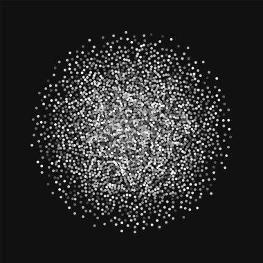 Altın glitter küre siyah yuvarlak altın glitter ile yuvarlak ilginç vektör arka plan