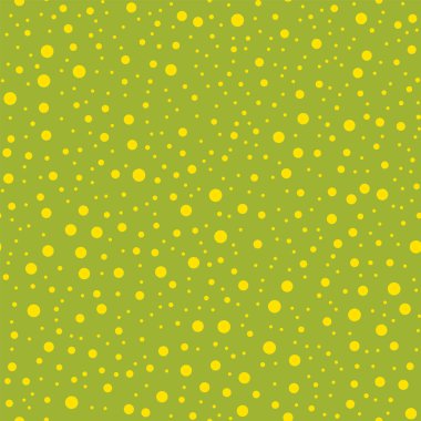 Sarı lekeli seamless modeli yeşil arka plan güzel klasik sarı lekeli Tekstil