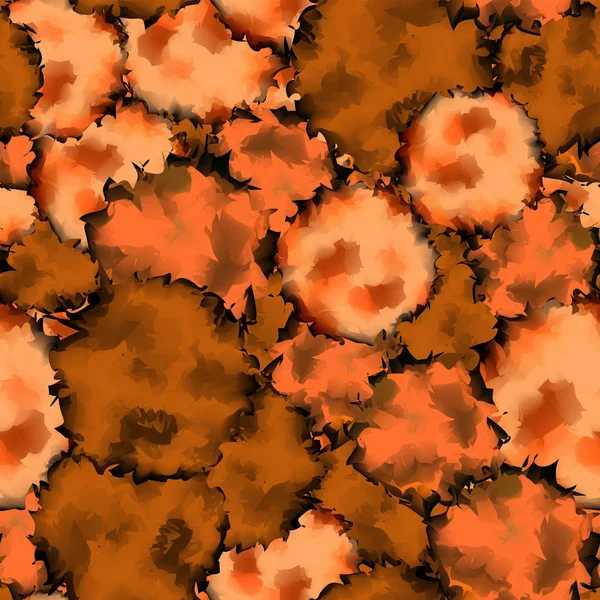 Narancs fekete zökkenőmentes akvarell textúra háttér absztrakt narancssárga brillantfekete varrat nélküli — Stock Vector