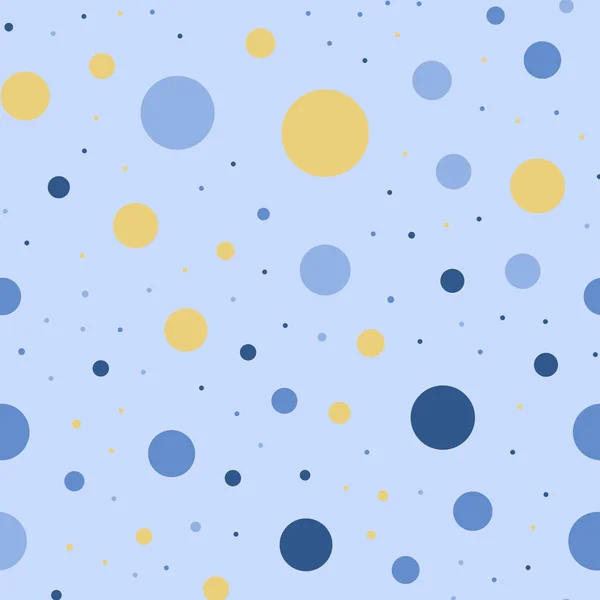 Lunares coloridos patrón sin costuras en brillante 24 fondo clásico simétrico colorido polka — Archivo Imágenes Vectoriales