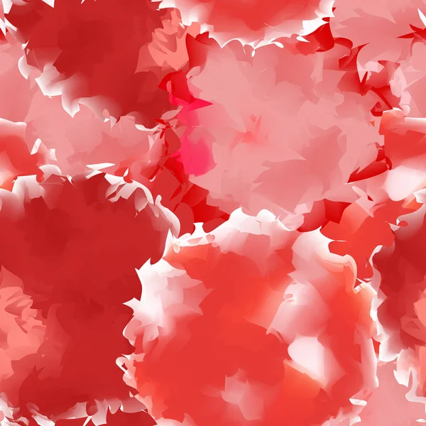 빨간 매끄러운 수채화 질감 배경 좋은 추상적인 빨간 원활한 수채화 텍스처 패턴 — 스톡 벡터