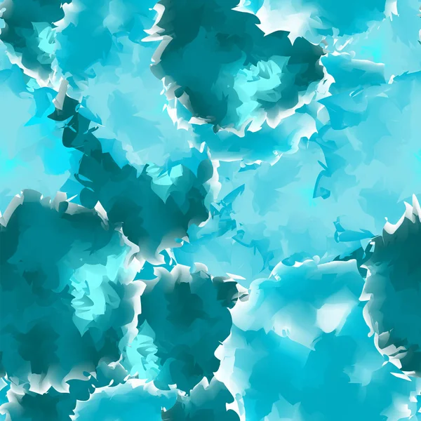 Teal sin costuras acuarela textura fondo Encantador abstracto teal sin costuras acuarela textura — Vector de stock