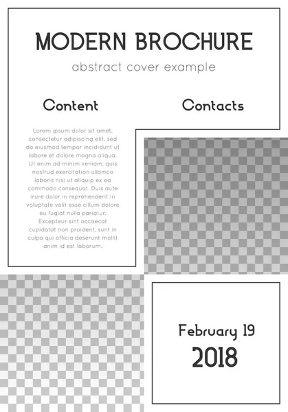 Broşür şablonu tasarım Modern kapak sayfa düzeni duygusal trendy afiş tasarımı Minimalistic — Stok Vektör