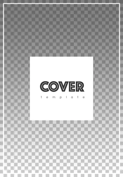 Design de modelo de folheto Layout de página de capa moderna Design de cartaz da moda curiosa Minimalista — Vetor de Stock