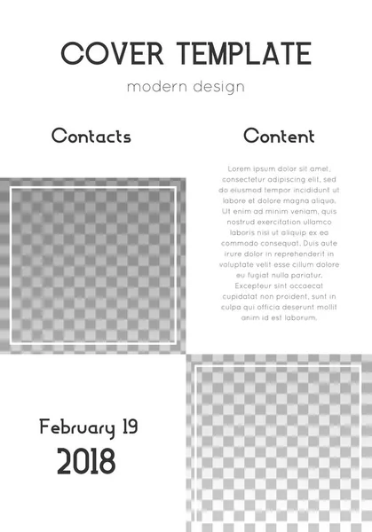 Design de modelo de brochura Layout de página de capa moderna Design de cartaz da moda energética Minimalista —  Vetores de Stock