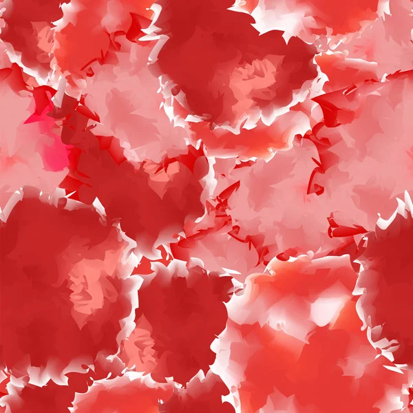 Acuarela sin costura roja textura fondo abstracto radiante rojo sin costura acuarela textura — Vector de stock