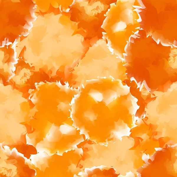 Narancs varrás nélküli akvarell textúra háttér kellemes narancs varrás nélküli absztrakt akvarell — Stock Vector