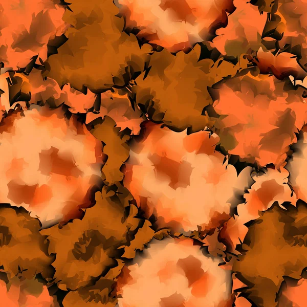 Narancs fekete zökkenőmentes akvarell textúra háttér rendkívüli absztrakt narancs fekete varrat nélküli — Stock Vector