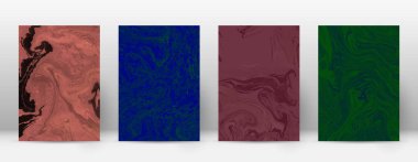 Arka kapak Modern tasarım şablonu çok güzel suminagashi mermer minimalist hipster el ilanı