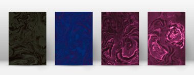 Arka kapak Modern tasarım şablonu çok güzel suminagashi mermer minimalist hipster el ilanı