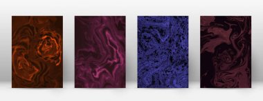 Kapak Modern tasarım şablonu gerçek suminagashi mermer minimalist hipster el ilanı soyut