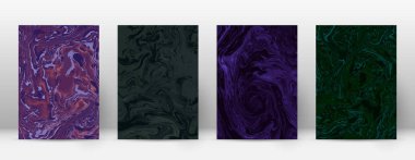 Kapak Modern tasarım şablonu gerçek suminagashi mermer minimalist hipster el ilanı soyut