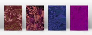 Arka kapak Modern tasarım şablonu Alive suminagashi mermer minimalist hipster el ilanı tasarımı