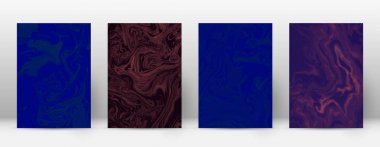 Arka kapak Modern tasarım şablonu çok güzel suminagashi mermer minimalist hipster el ilanı