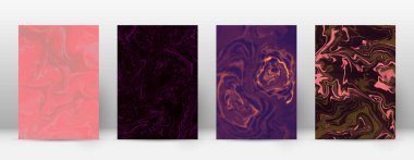 Arka kapak Modern tasarım şablonu takdire suminagashi mermer minimalist hipster el ilanı