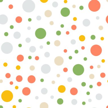 Renkli lekeli Dikişsiz desen beyaz 5 üzerinde arka plan getiriliyor klasik renkli lekeli