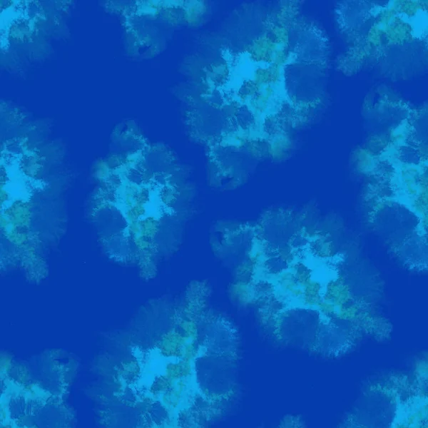 Indigo espirra padrão Aquarela padrão abstrato sem costura Fundo com indigo espalhado — Fotografia de Stock