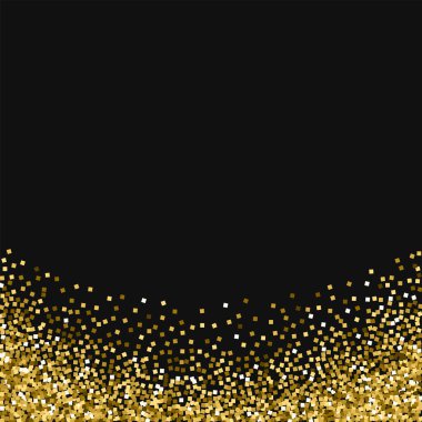 Altın glitter soyut alt siyah arka plan güzel vektör çizim üzerine altın glitter ile